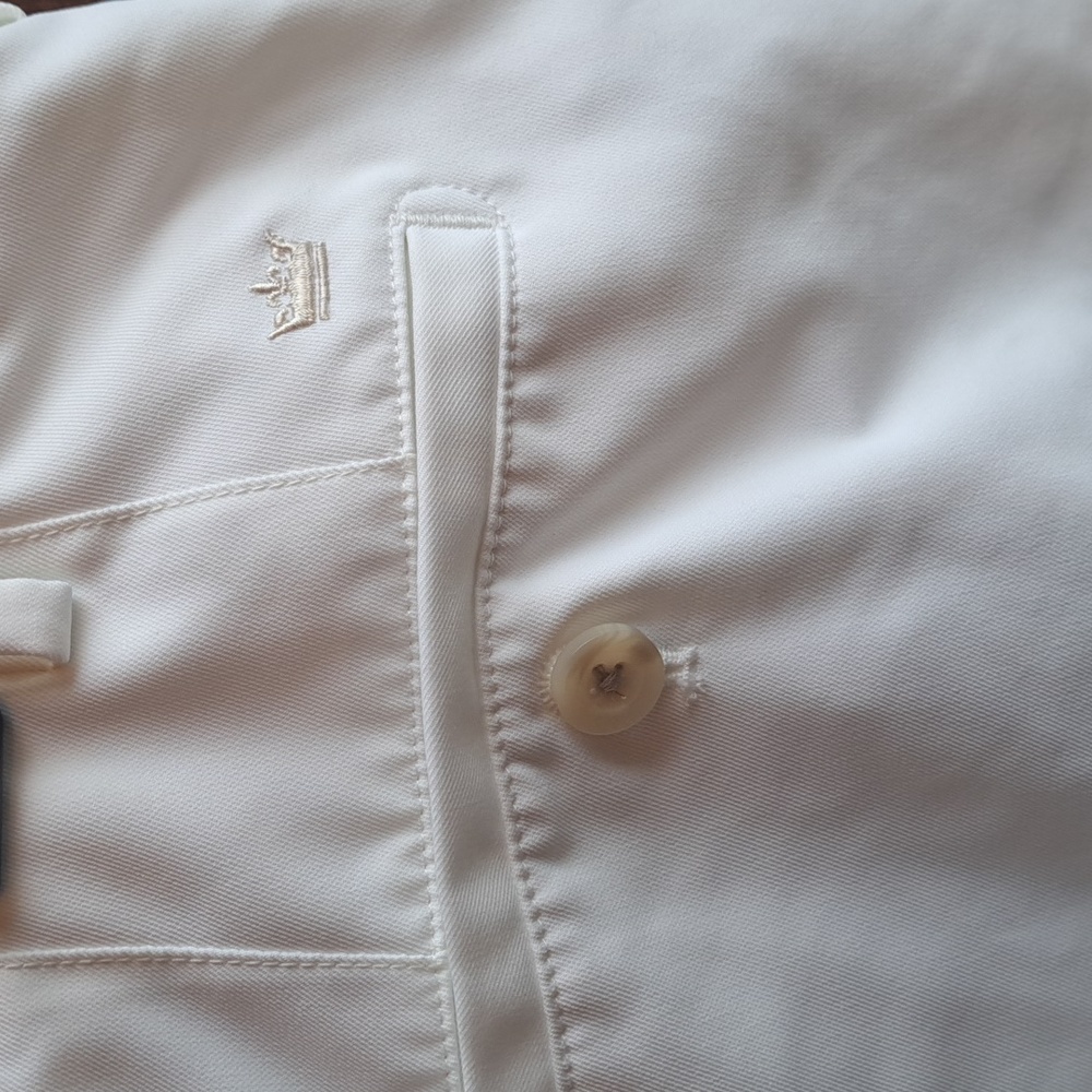 Peter Millar Wicking E4 Men's White Golf Shorts Size 34 Waist - Picture 4 of 5